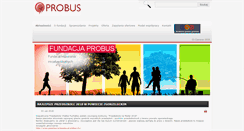 Desktop Screenshot of fundacjaprobus.eu